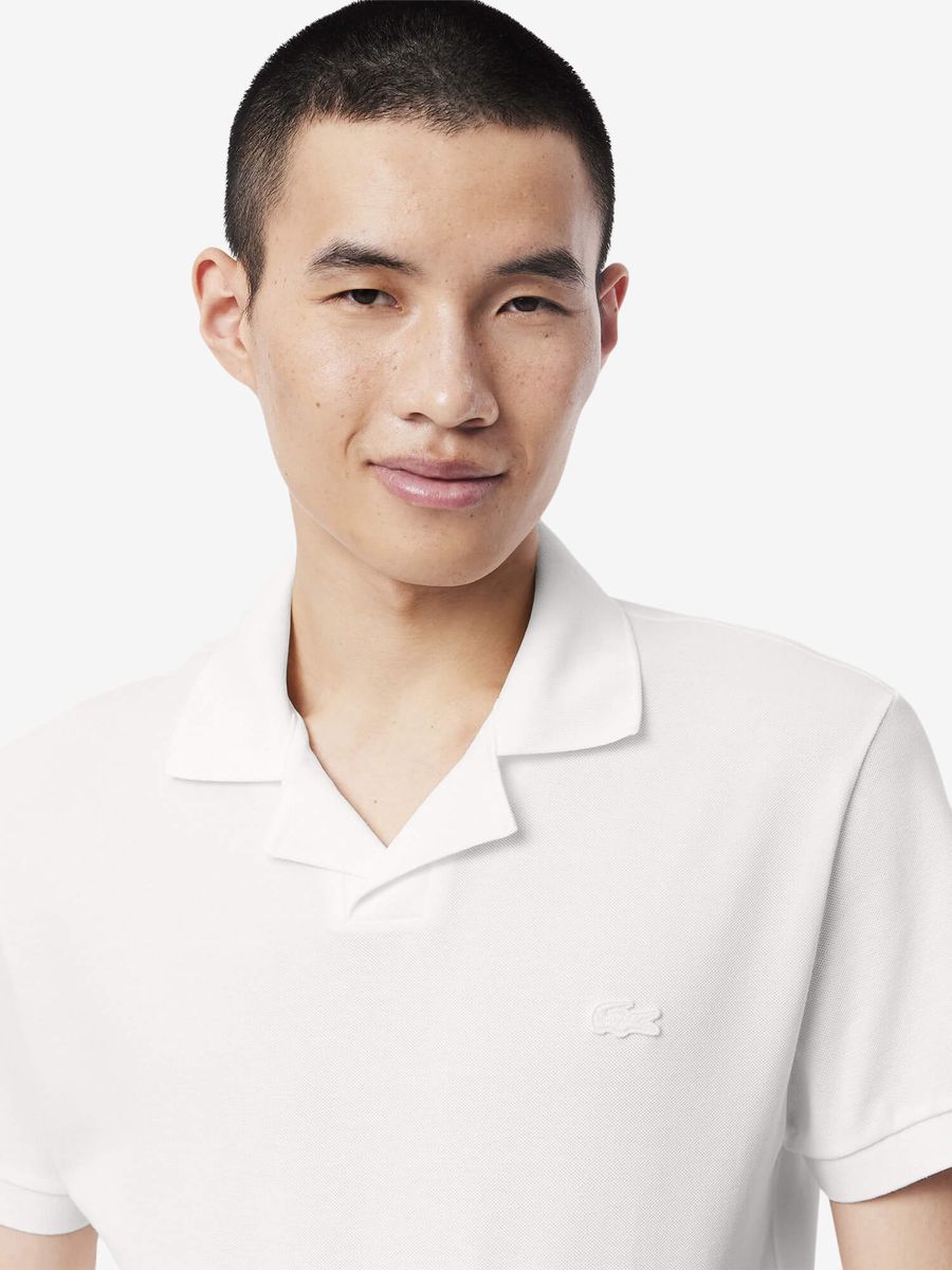 LACOSTE — Футболка Поло Open Neck Paris White