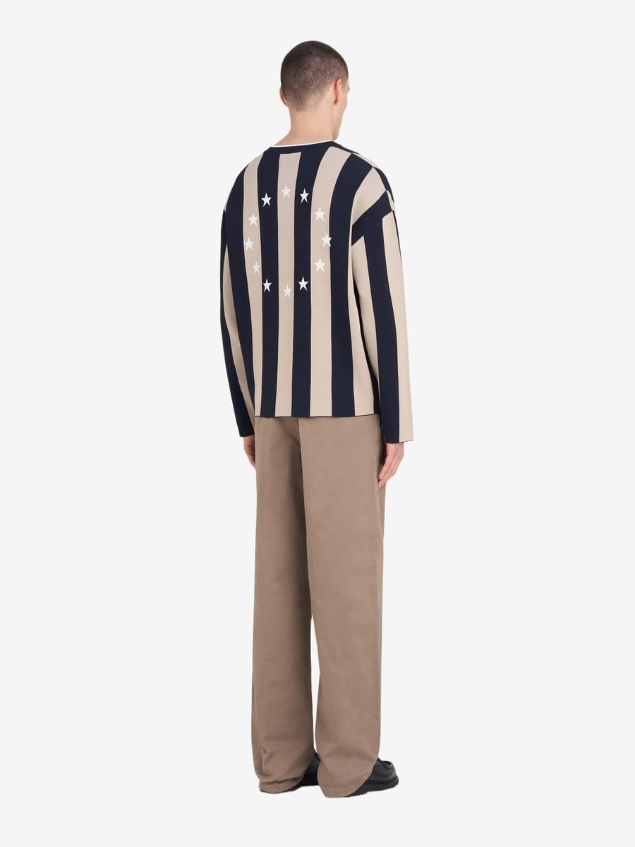 ÉTUDES STUDIO — Лонгслив Soccer LS Striped Navy