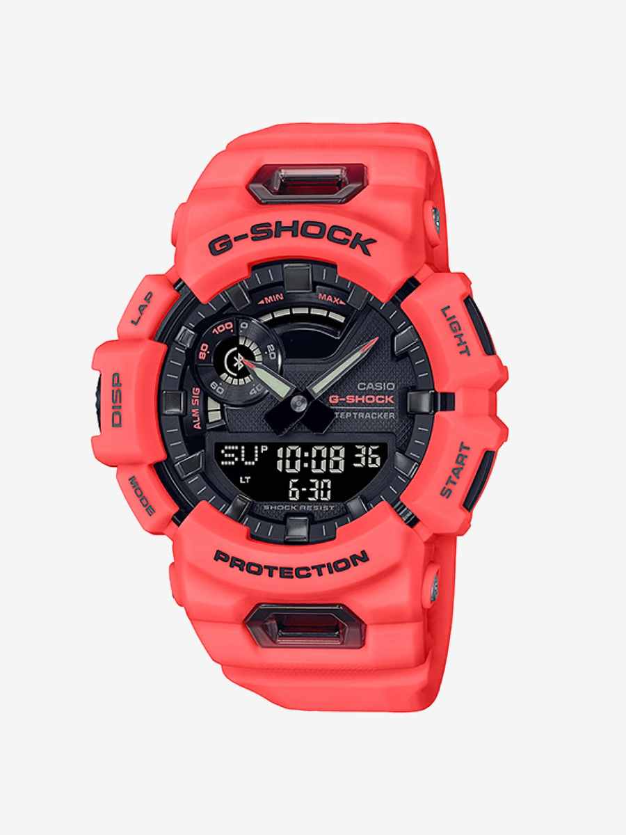 CASIO — Часы G-SHOCK Bluetooth GBA-900-4A Coral Pink/Black
