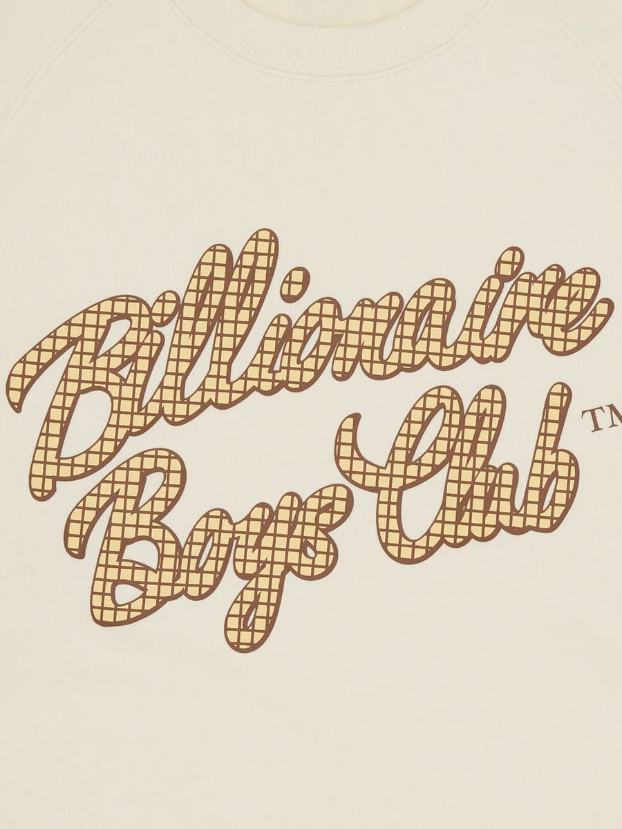 BILLIONAIRE BOYS CLUB — Свитшот Script Logo Ecru