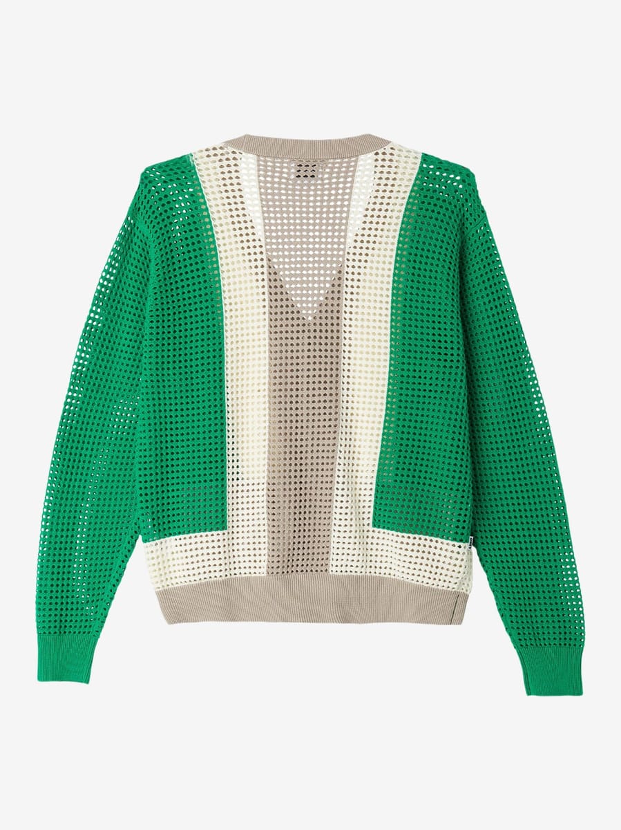 OBEY — Кардиган Вязаный Anderson 60's Green Milti