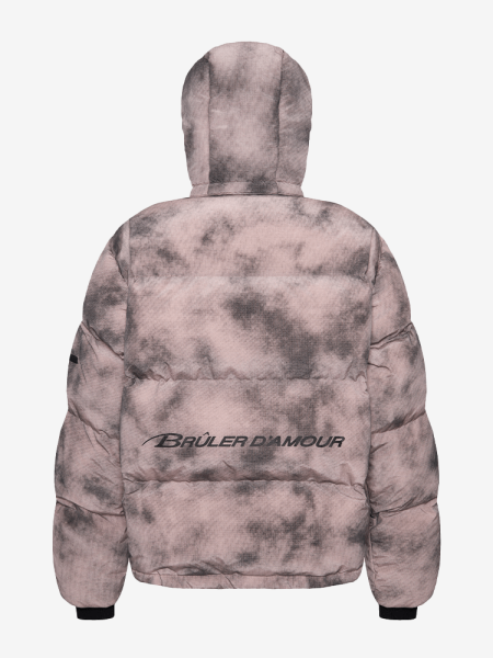 BRÛLER D’AMOUR — Куртка Sable Puffer серо-розовый