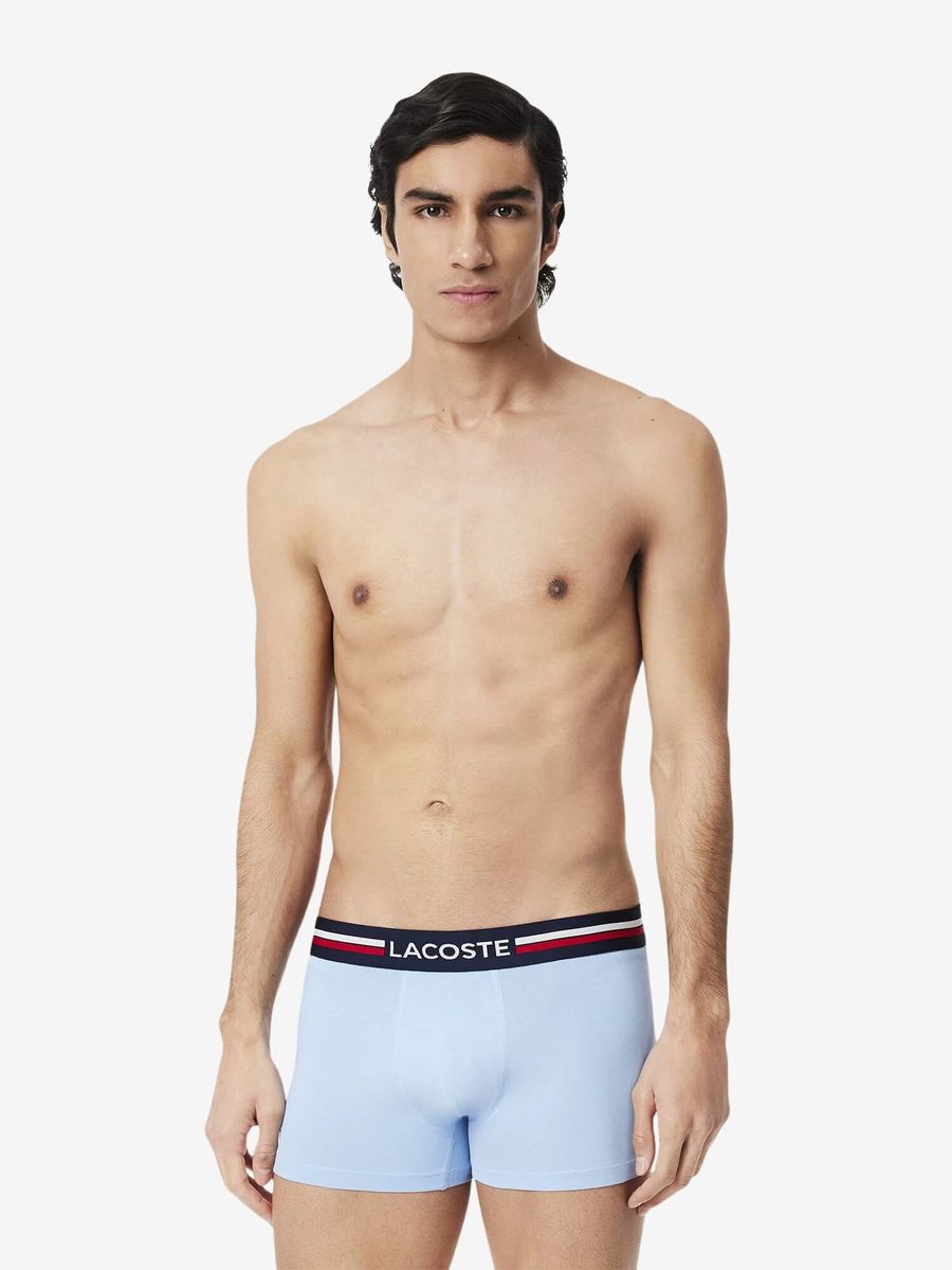 LACOSTE — Комплект Трусов Boxer Brief Light Blue/Blue/Navy
