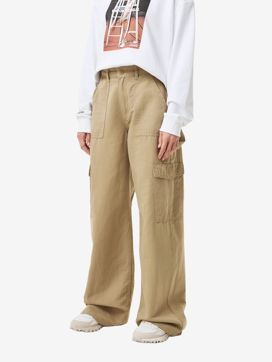 LACOSTE — Штаны W' Cargo Beige