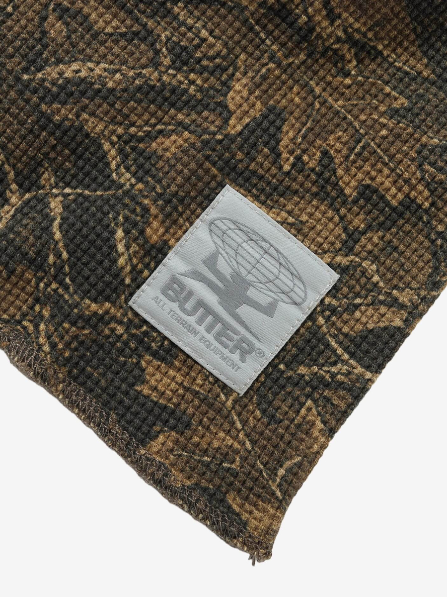 BUTTER GOODS — Лонгслив Waffle L/S Top Forest Camo