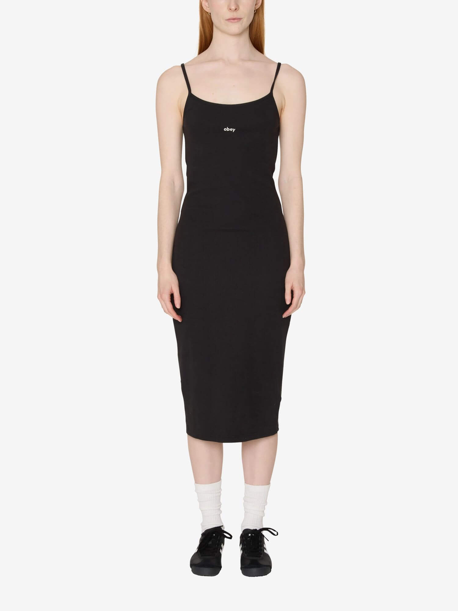 OBEY — Платье W Bianca Long Tank Dress Digital Black