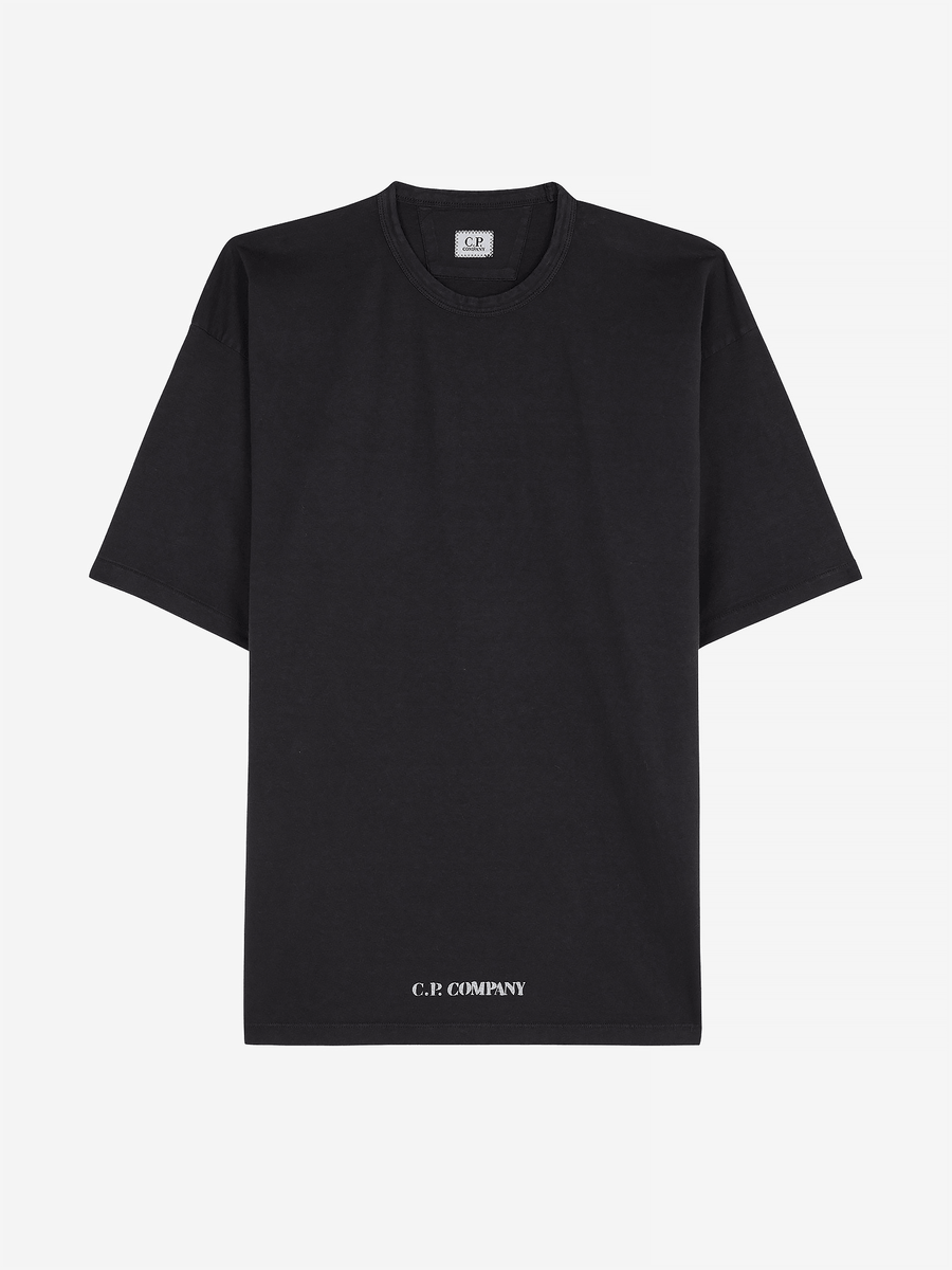 C.P. COMPANY — Футболка 1020 Jersey SS Tee Stencil Black