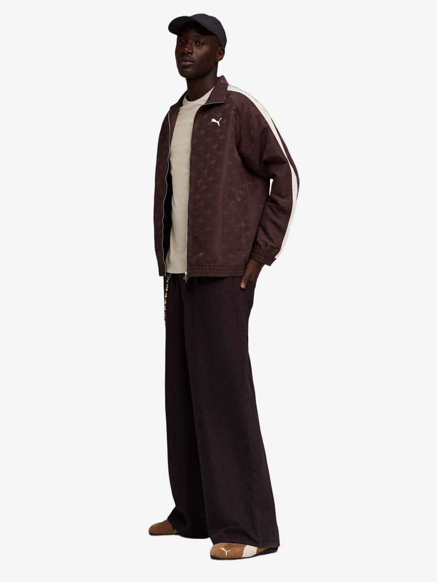 PUMA — Олимпийка T7 Woven Track Jacket Chocolate Brown
