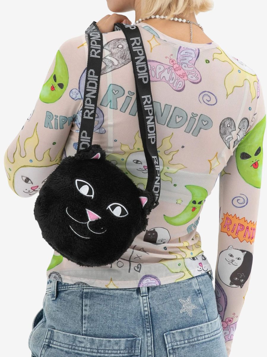 RIPNDIP — Сумка Lord Nermal Sherpa Crossbody Black