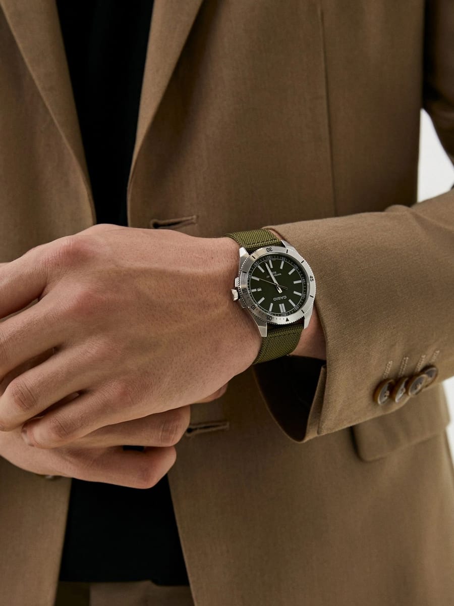 CASIO — Часы Casio Collection MTP-B155C-3E Haki Green