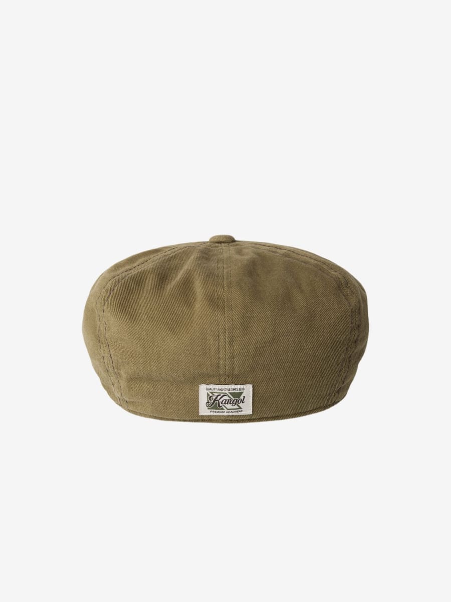 KANGOL — Кепка Восьмиклинка Heavy Washed Oil Green