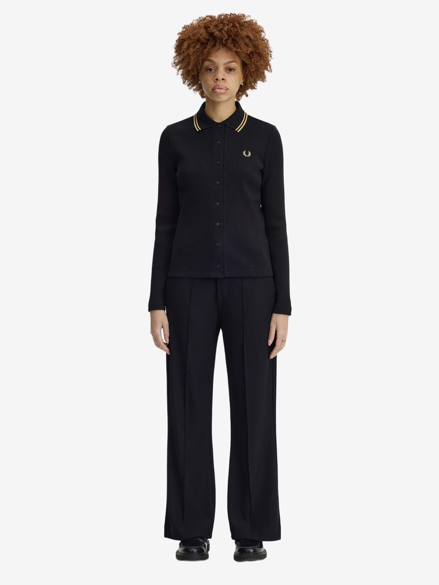 FRED PERRY — Штаны Rib Tricot Trousers Black