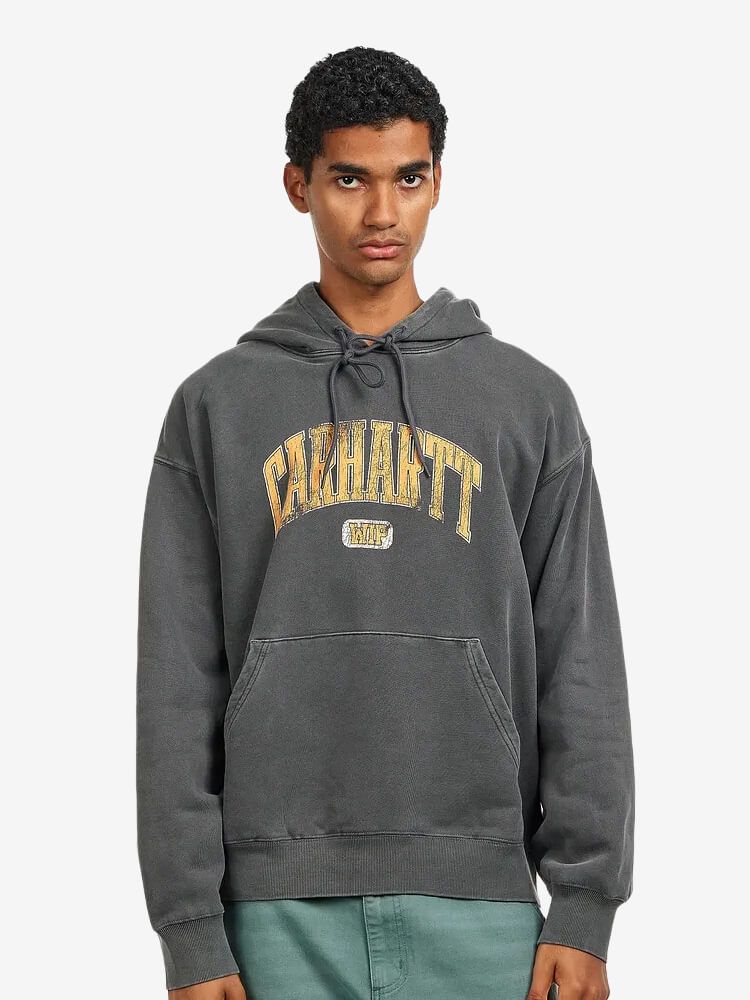 CARHARTT WIP — Худи Hooded Library Black (Garment Dyed)