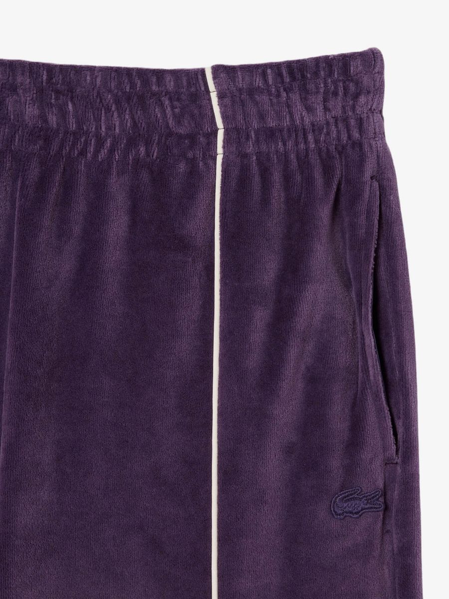 LACOSTE — Штаны W Velour Track Pant Violet