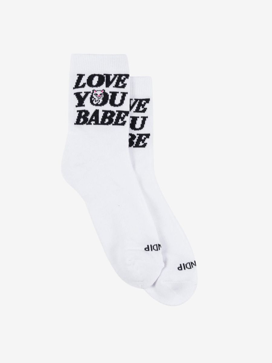 RIPNDIP — Носки Love You Mid White
