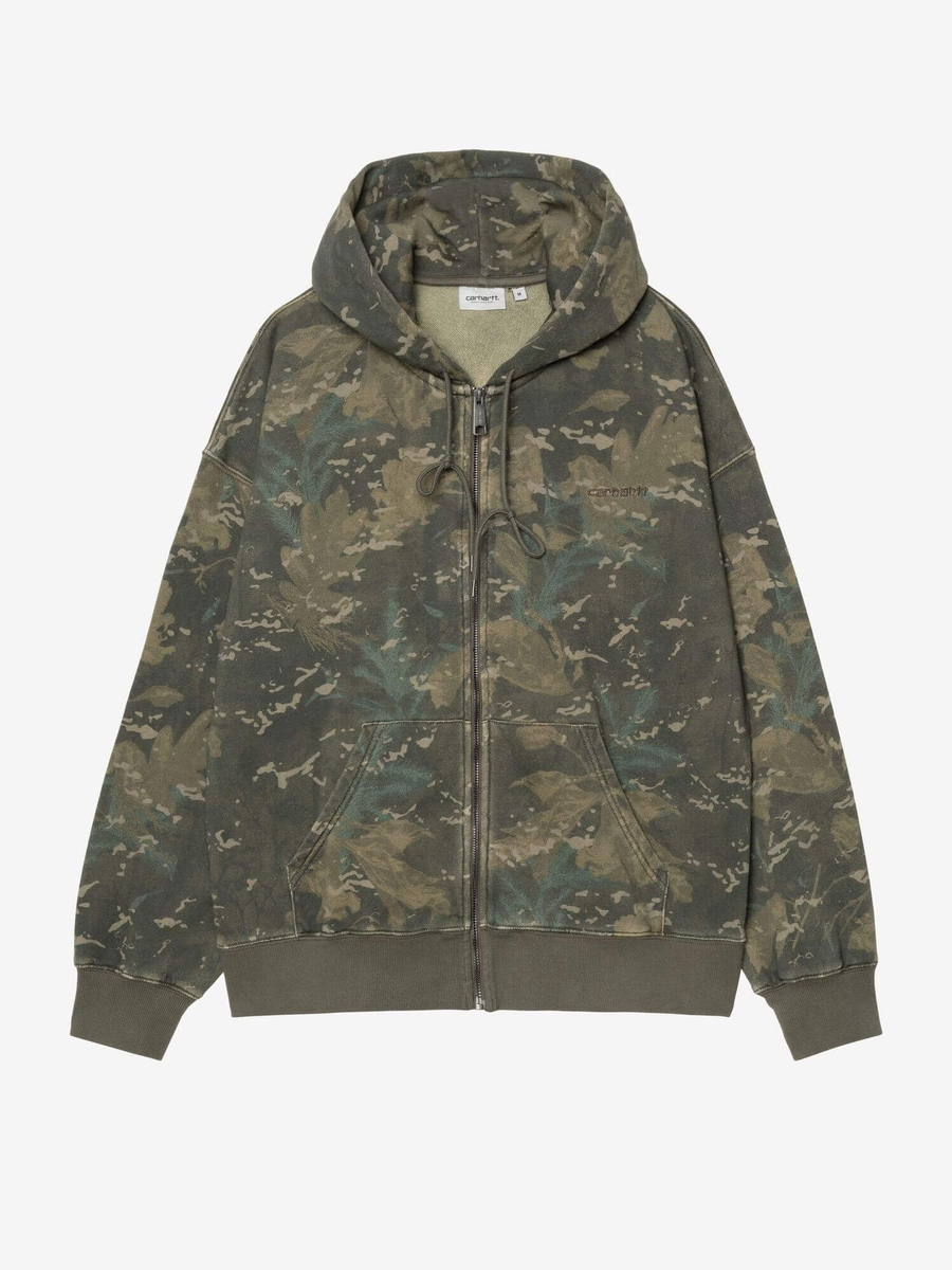CARHARTT WIP — Худи ZIP  Hooded Benton Sweat Jacket Camo Combi Green (Garment Dyed)