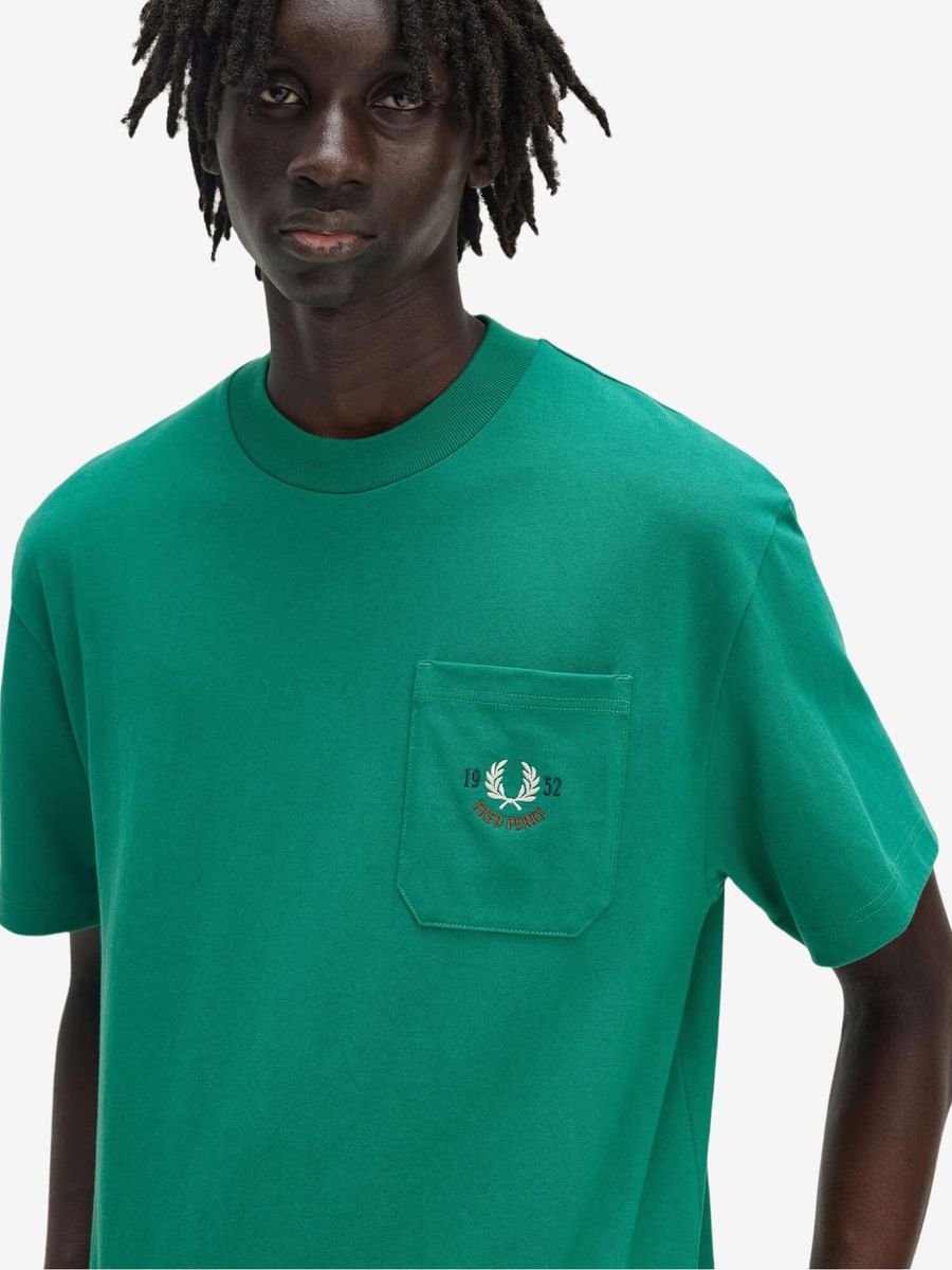 FRED PERRY — Футболка Relaxed 1952 Label Green