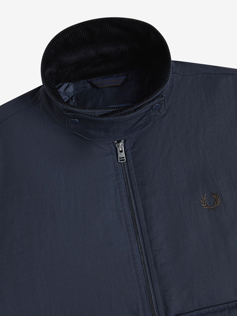 FRED PERRY — Куртка Nylon Caban Jacket Navy