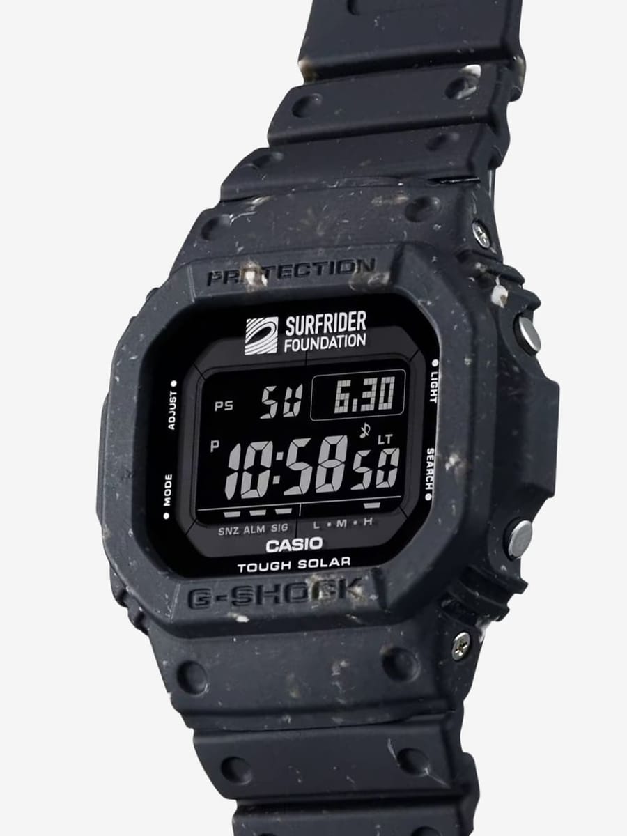CASIO — Часы G-SHOCK x Surfrider Foundation G-5600SRF-1 Black Texture