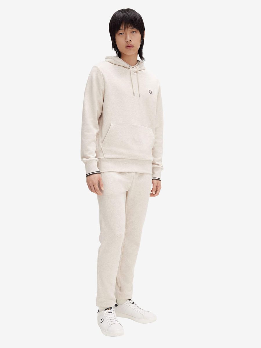 FRED PERRY — Худи Tipped Hooded Porridge Marl/Grey
