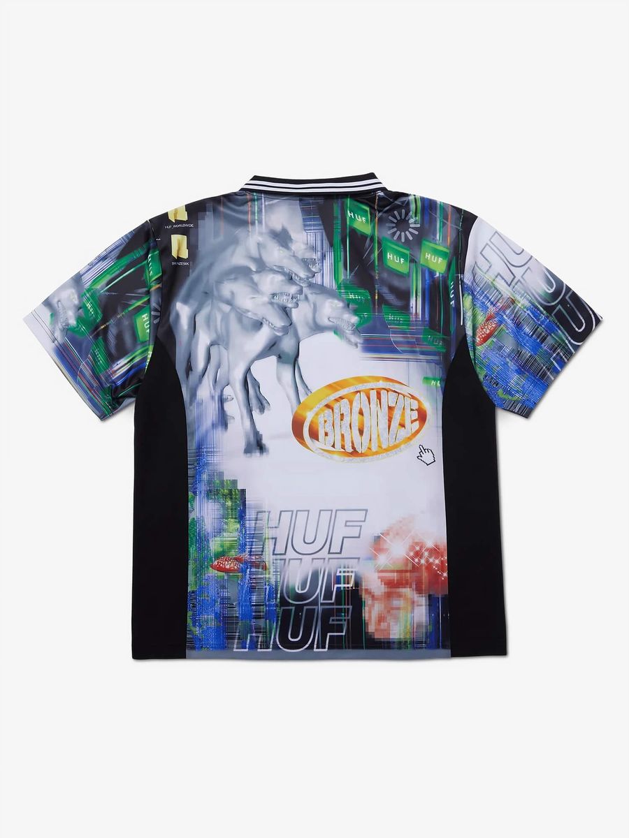 HUF — Джерси HUF x Bronze56K Glitched Soccer Jersey Multi