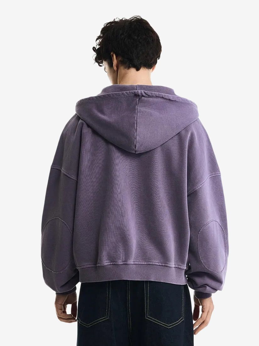 BRÛLER D’AMOUR — Худи Zip Muse Purple (Garment Wash)