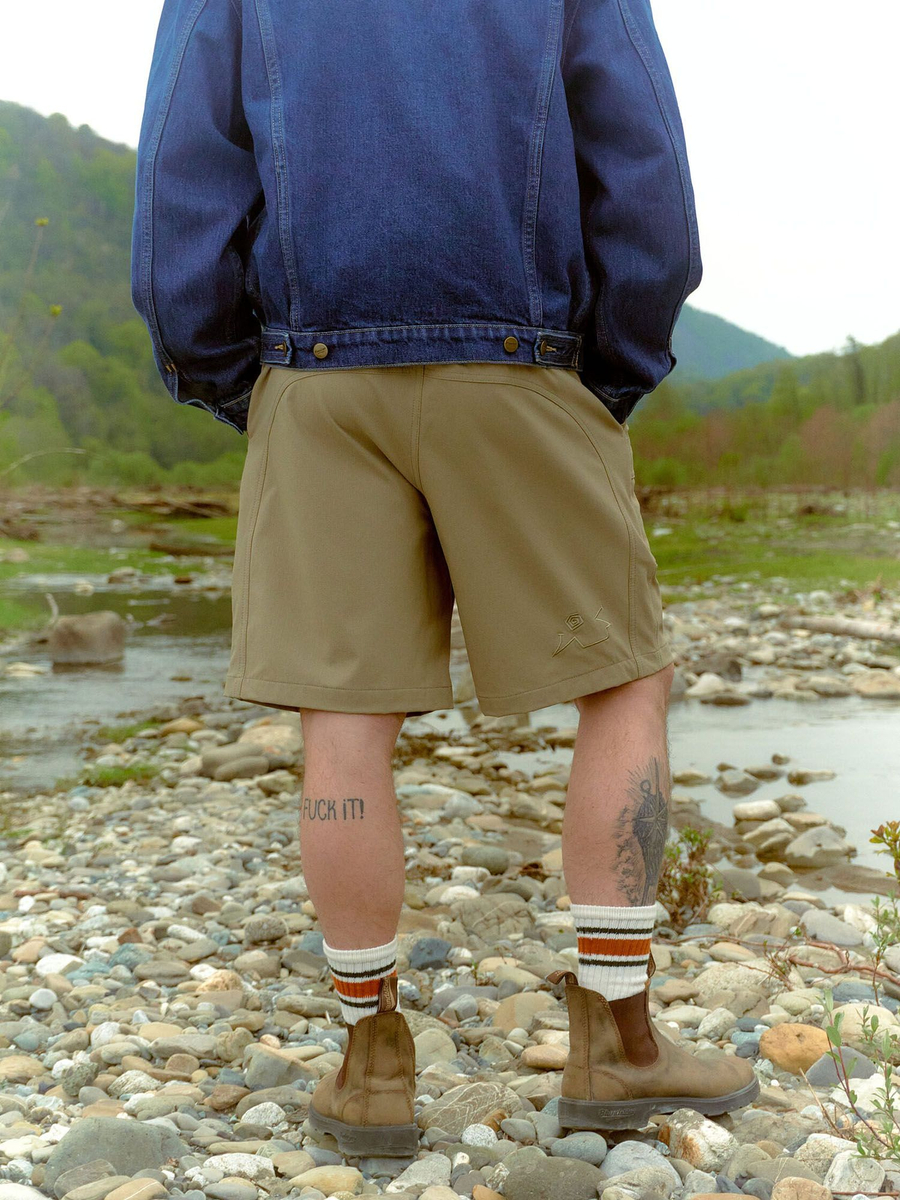 CALLED A GARMENT — Шорты Hikercore Белый Песок