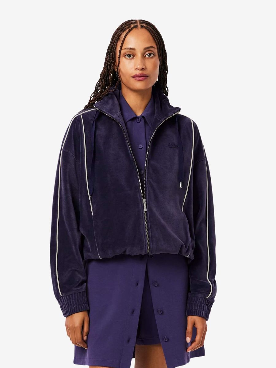 LACOSTE — Олимпийка W Velour Cropped Violet