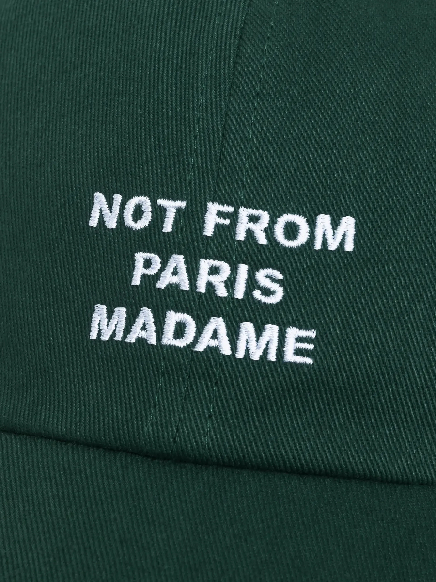 DRÔLE DE MONSIEUR — Кепка Slogan Cap Dark Green