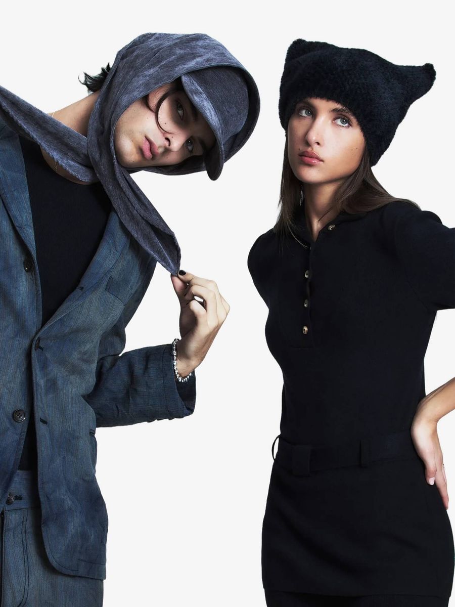 KANGOL — Шапка Faux Fur Pointed Black