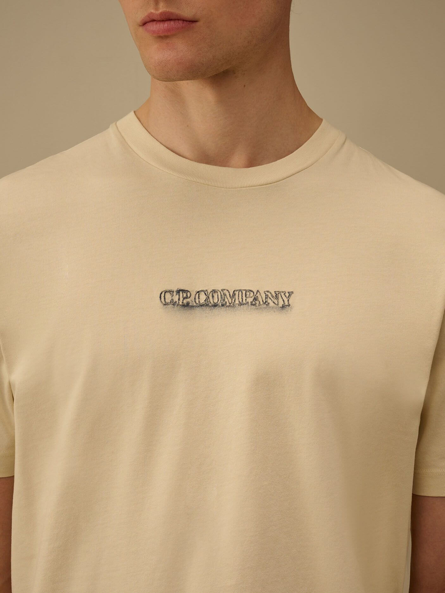 C.P. COMPANY — Футболка 24/1 Jersey SS Logo Tee Frozen Dew