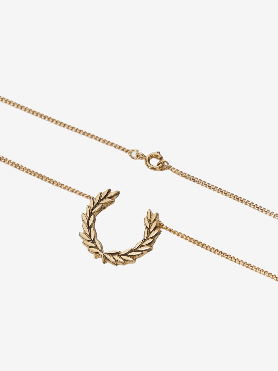 FRED PERRY — Подвеска Laurel Wreath Necklace Gold