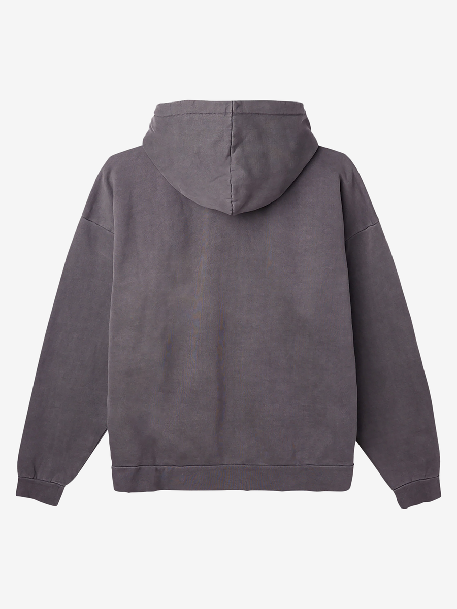 OBEY — Худи Lowercase Zip Pigment Digital Black