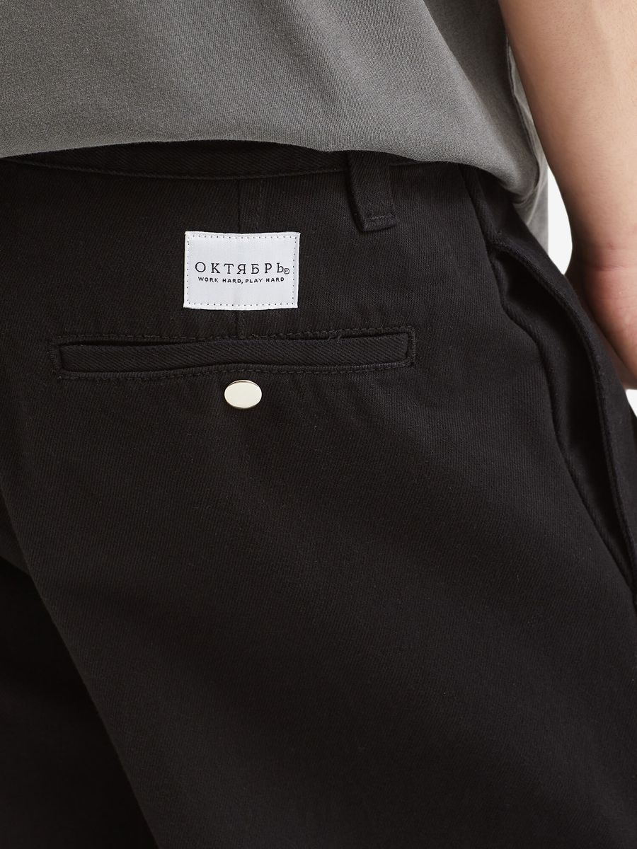 ОКТЯБРЬ — Штаны SS'26 Loose Work pants Black