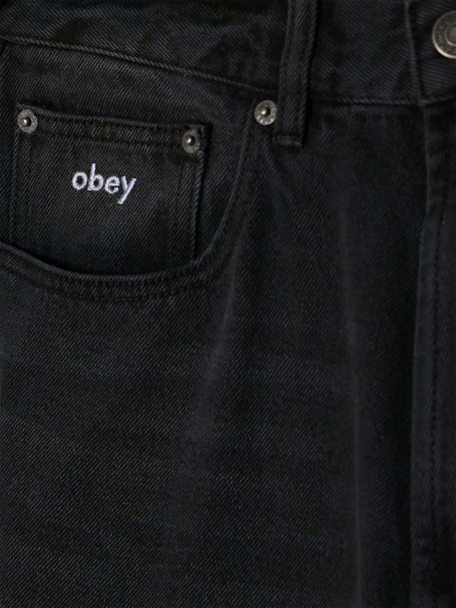 OBEY — Джинсы Bigwig Baggy Denim Heavy Vintage Black