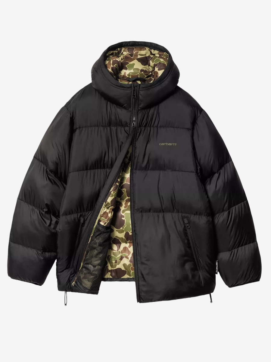 CARHARTT WIP — Куртка Toronto Puffer Black/Camo Duck Green