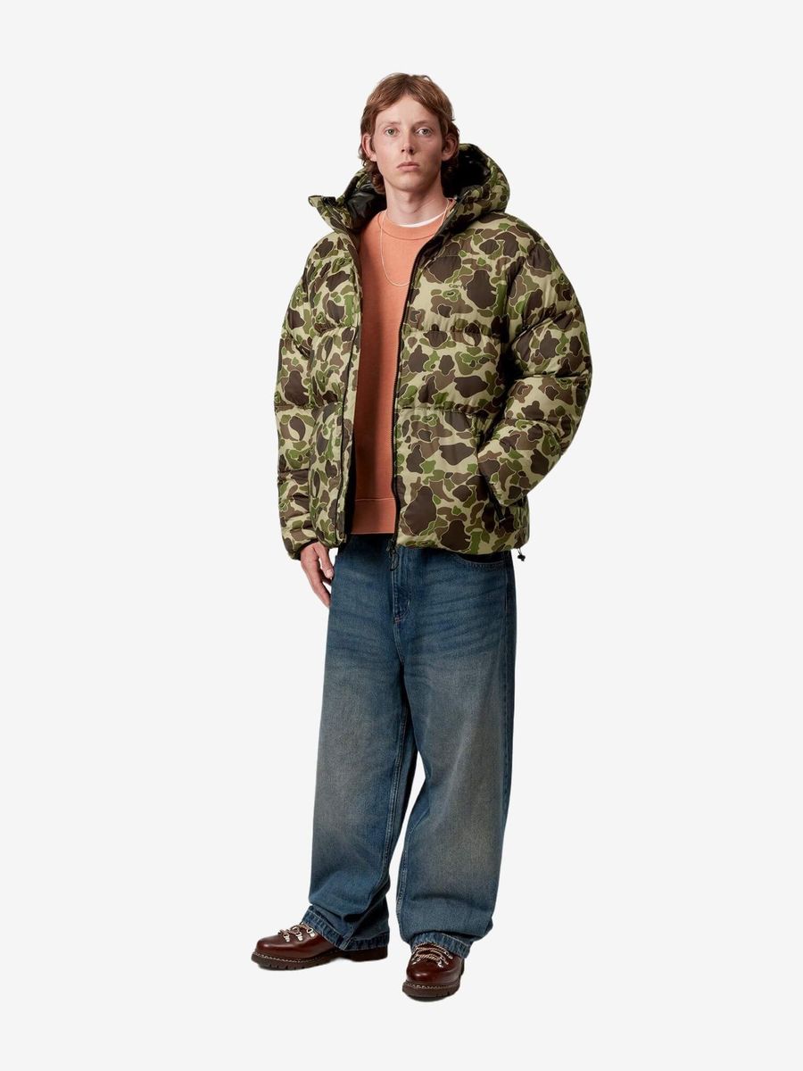 CARHARTT WIP — Куртка Toronto Puffer Black/Camo Duck Green