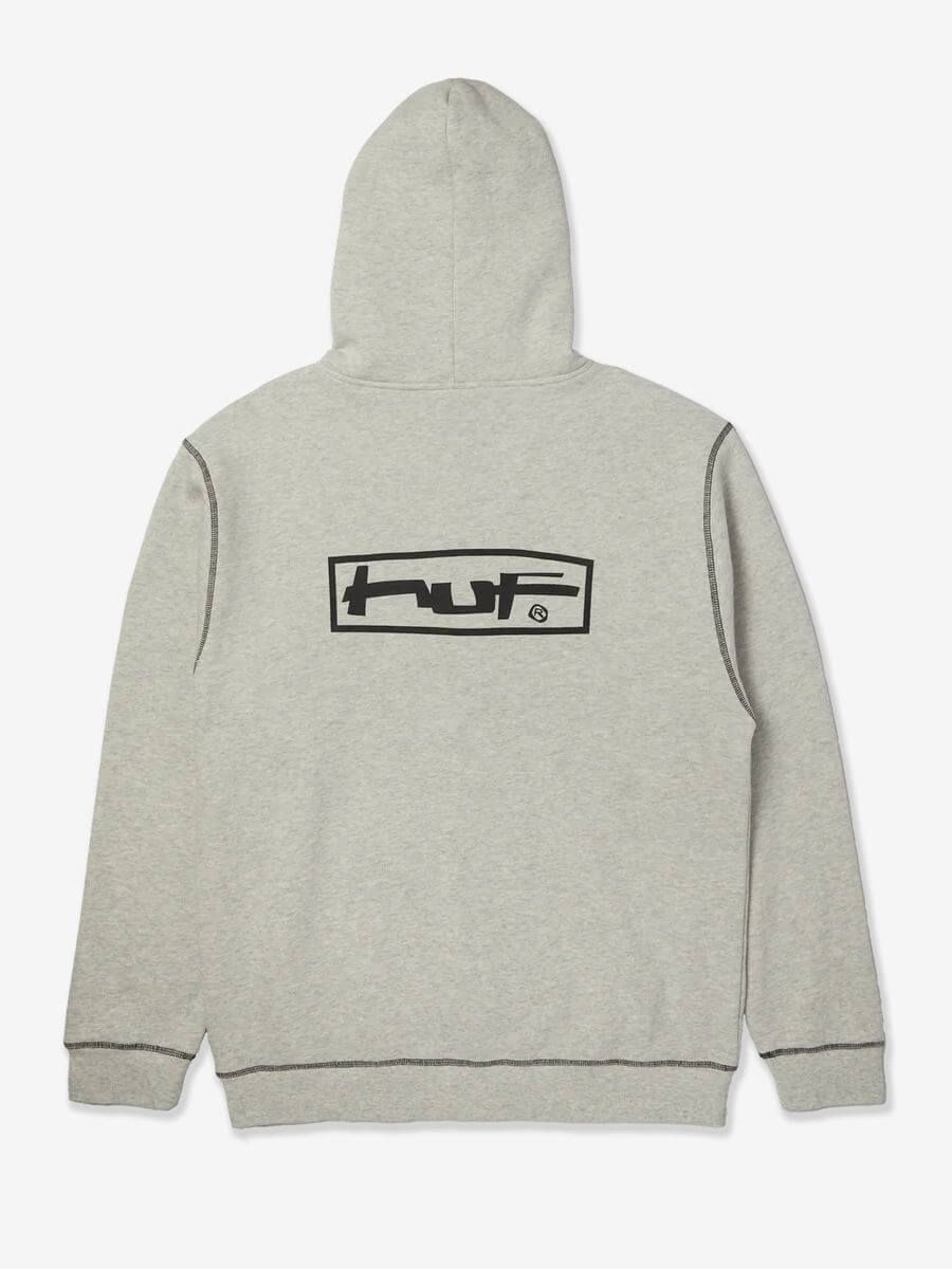 HUF — Худи Zip Stretch Full Zip Hoodie Ash