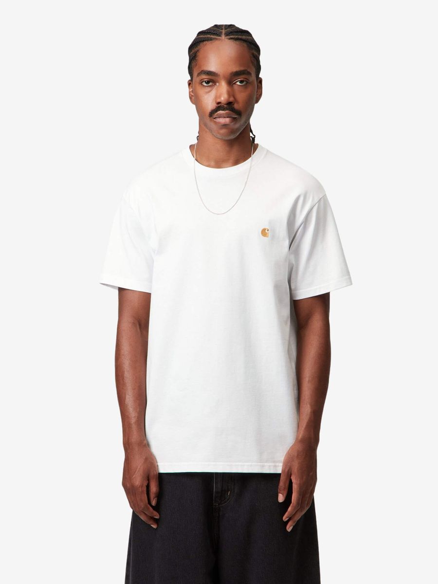CARHARTT WIP — Футболка Chase White/Gold