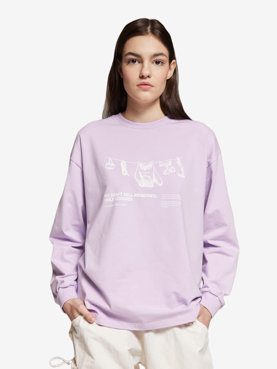 CALLED A GARMENT — Лонгслив Climber Лавандовый