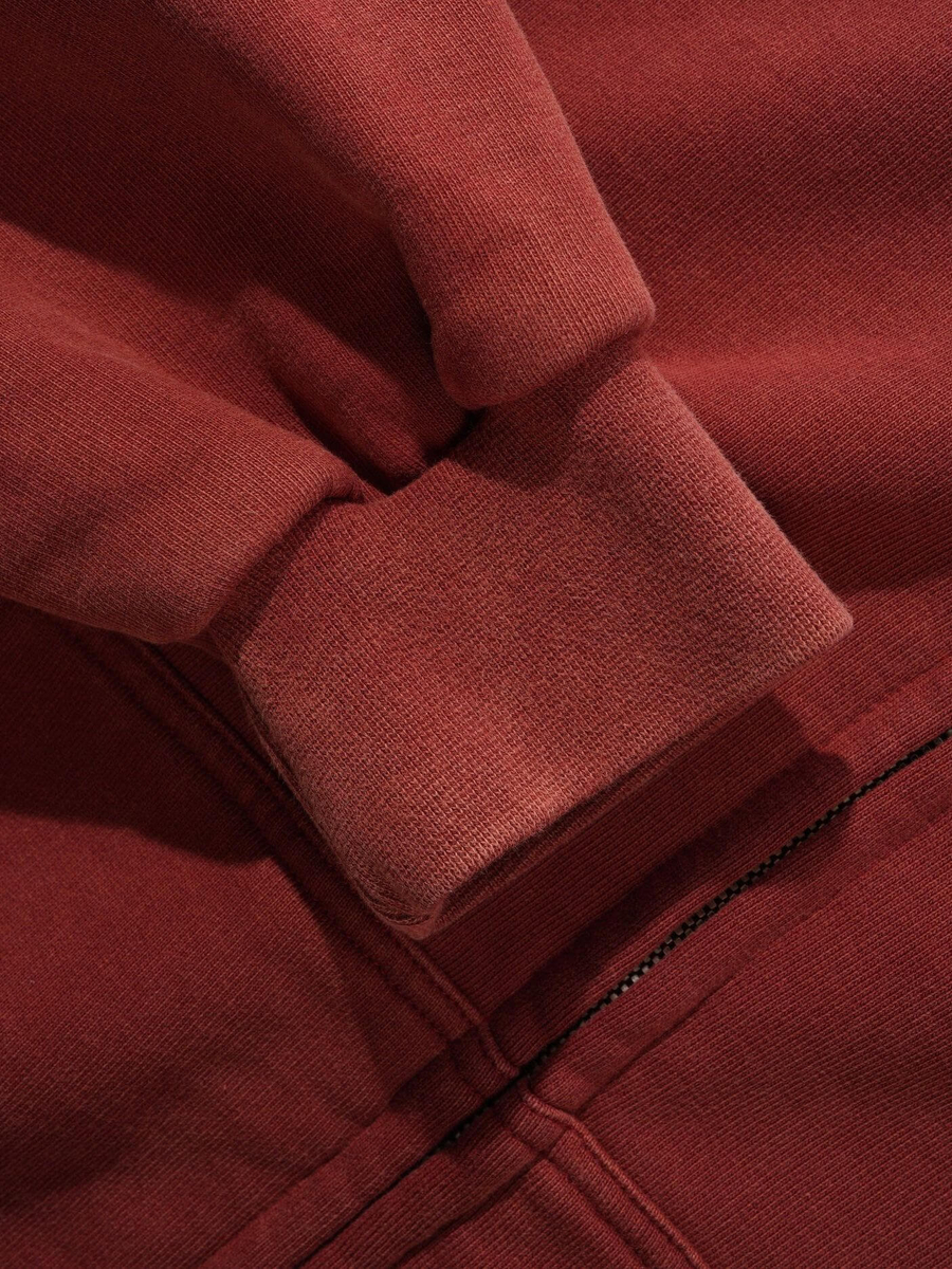 BUTTER GOODS — Худи Amplify Zip-Thru Hood Washed Russet