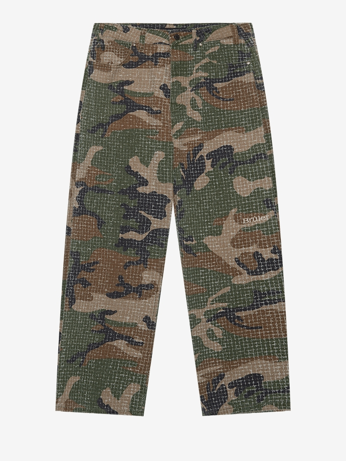 BRÛLER D’AMOUR — Джинсы Archive Camo Сamouflage