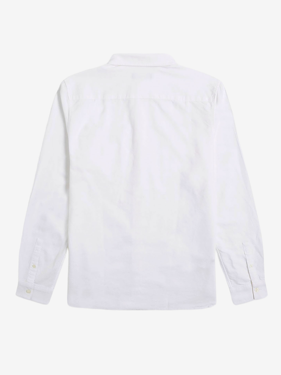 FRED PERRY — Рубашка Oxford Laurel White