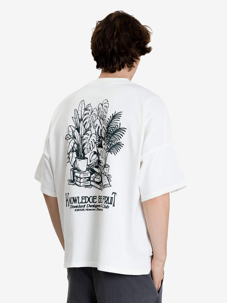 DISSIDENT — Футболка Knowledge Oversized Tee in Milk