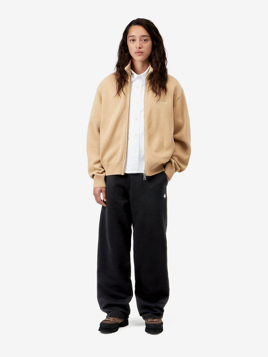 CARHARTT WIP — Свитер вязаный Zip W Kori Sweater Dusty H Brown (Garment Dyed)