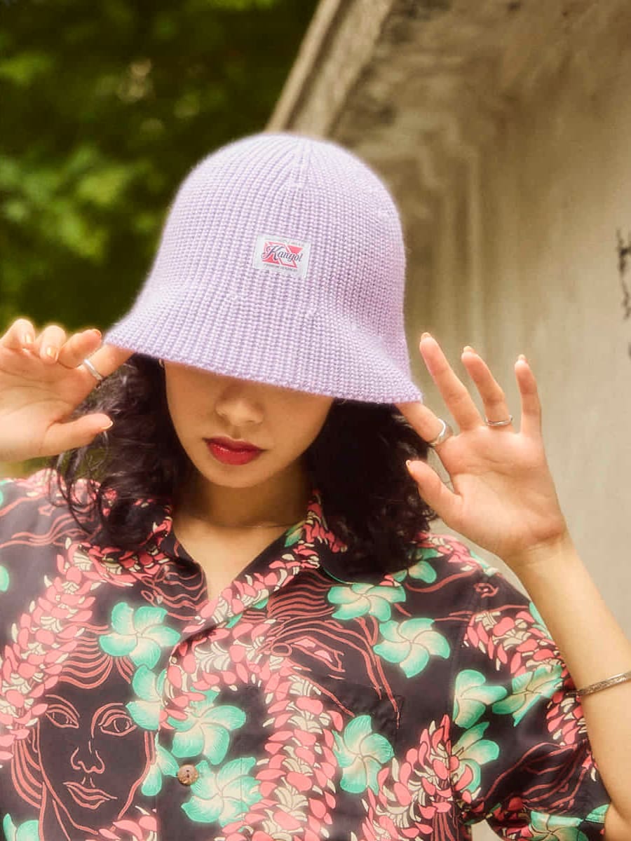 KANGOL — Панама Washed Knit Digital Lavender