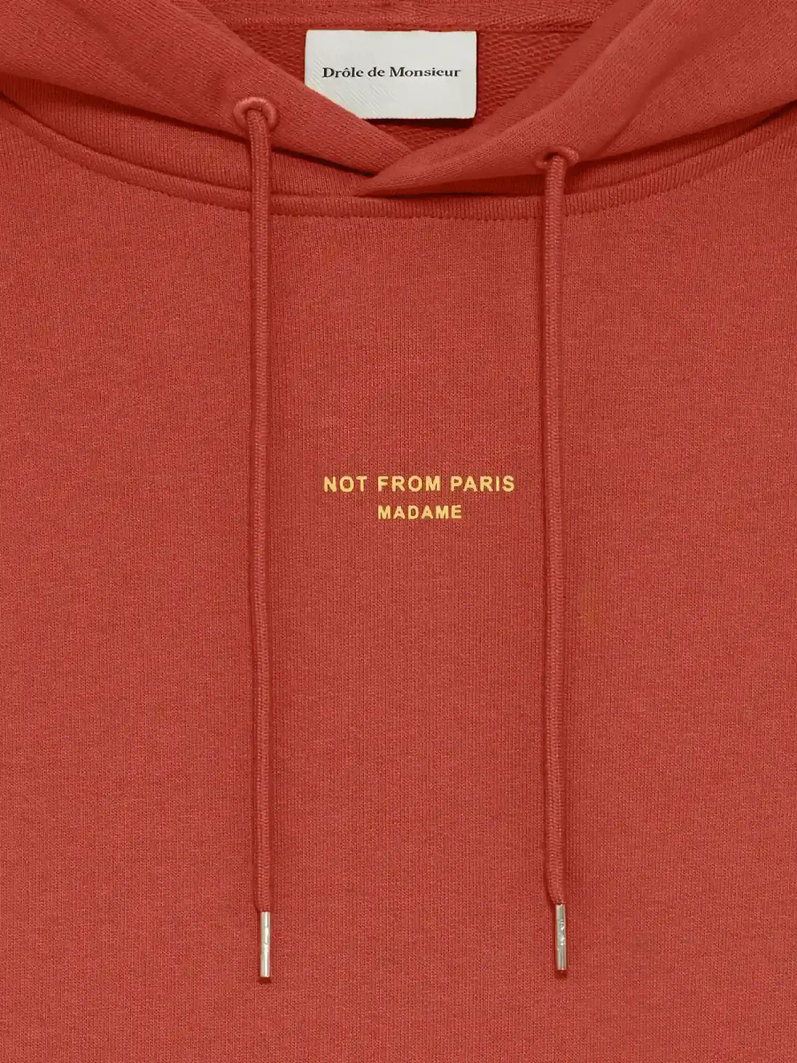 DRÔLE DE MONSIEUR — Худи Le Hoodie Slogan Classique Dark Red