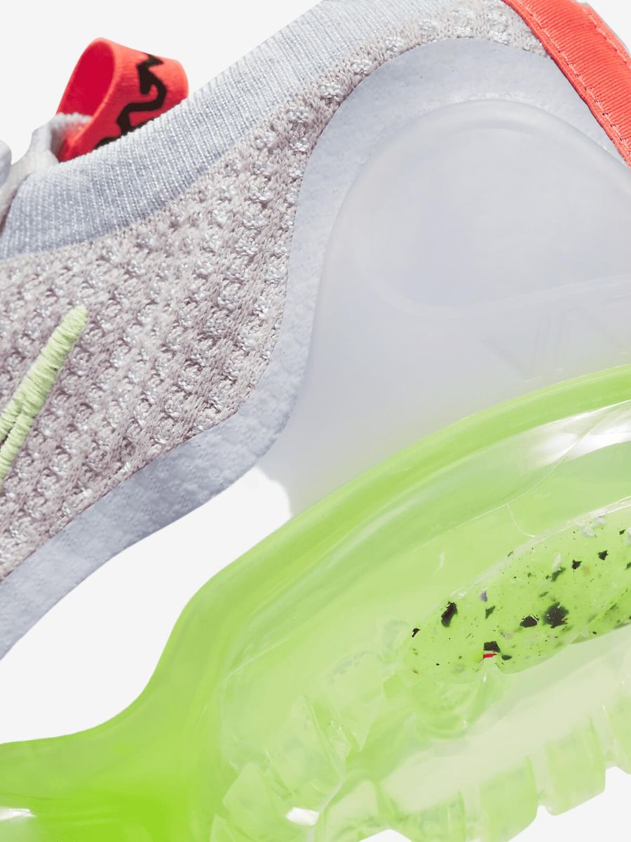 NIKE — Кроссовки Vapormax Flyknit Grey/Neon
