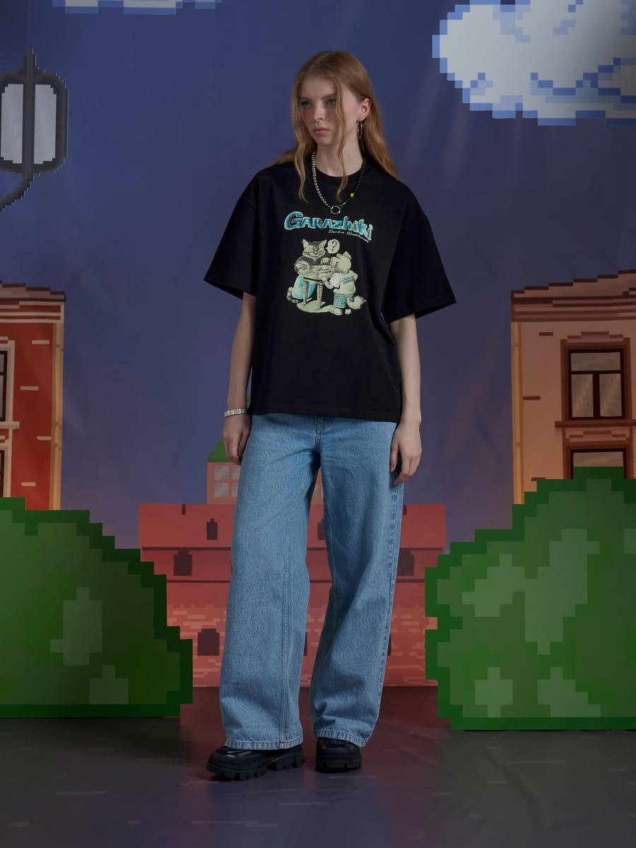 CALLED A GARMENT — Футболка Garazhiki Черный