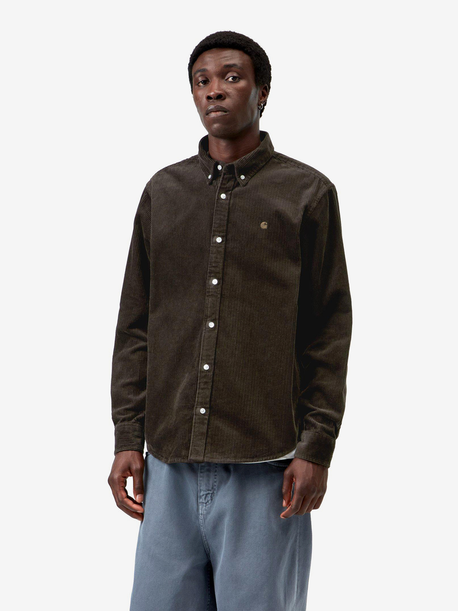 CARHARTT WIP — Рубашка Madison Cord Tobacco